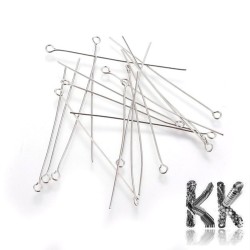 304 Stainless steel looping needle - 50 mm - quantity 1 g (approx. 7 - 8 pcs)