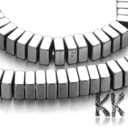 Synthetic plated nemag. hematite - 6 x 6 x 3 mm - square