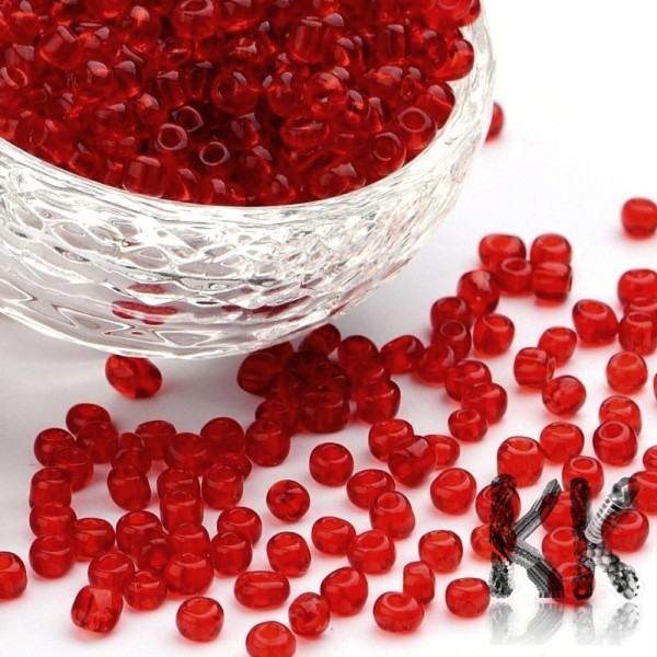 Chinese seed beads - 8/0 - transparent - weight 1 g