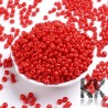 Chinese seed beads - 6/0 - opaque with baked colors - weight 1 g
