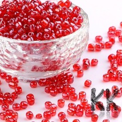 Chinese seed beads - 6/0 - opaque with pearlescent luster - weight 1 g