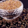 Chinese seed beads - 6/0 - transparent with AB plating - weight 1 g