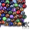 Acrylic beads - imitation mineral - 8 x 7.5 mm - beads - quantity 10 g (approx. 37 pcs)