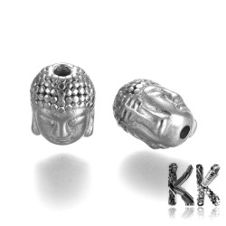Stainless steel separating bead - buddha - 10.5 x 8 x 8 mm