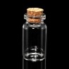 Malá skleněná lahvička s korkovou zátkou určená k výrobě elegantního přívěsku, či malé dekorace do domácnosti o průměru 22 mm a výšce 40 mm. Vnitřek lahvičky je možné vysypat ozdobným pískem, flitry, či malými lesklými korálky. Vnitřní objem lahvičky je 10 ml a otvor pro vsypání obsahu má průměr 12,5 mm.
UVEDENÁ CENA JE ZA 1 KS.