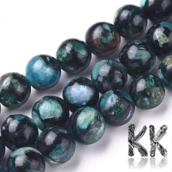 Synthetic bronze mixed with synthetic kyanite - Ø 8 - 8.5 mm - colored balls