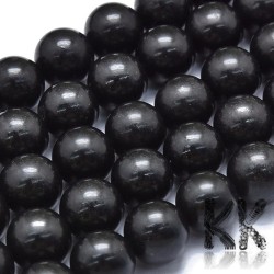 Natural matte shungite - Ø 6 - 6.5 mm