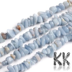 Přírodní angelitové zlomky - 2,5 - 6 x 4,5 - 10,5 mm - váha 1 g (cca 1,5 cm)