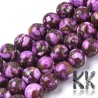 Mixed synthetic regalite with gold vein - Ø 8 - mm - colored balls