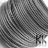 A special wire called tiger tail. The wire has a core made of 304 stainless steel, which ensures strength, hardness and a stable shape and is covered on the surface with a layer of nylon, which is soft compared to steel. The gray tiger tail has a thickness of 1 mm and a coil length of about 15 m.
THE PRICE IS FOR 1 COIL (15 m = approx. 60 g).