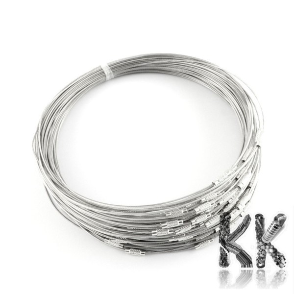 Ocelový náhrdelníkový kruh - lakovaný - obvod 44 cm