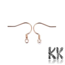 316 Stainless Steel Earring Hooks - 18.5 x 21 x 2 mm (1 pair), Hole: 2mm, Pin: 0.7mm