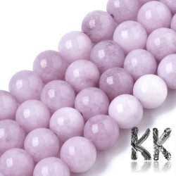 Natural Chalcedony - Imitation Kunzite - Dyed & Heated Round Beads - Ø 8 mm, Hole: 1 mm