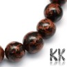 Tumbled round beads made of mahogany obsidian mineral with a diameter of 8.5 mm and a hole for a thread with a diameter of 1.2 mm. The beads are absolutely natural without any dye.
Country of origin: Japan
THE PRICE IS FOR 1 PCS.