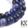 Natural Sodalite - Round Beads - Ø 8-9 mm, Hole: 1 mm - Grade A