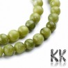 Natural Taiwan Jade - Round Beads - Ø 6-7 mm, Hole: 0.8 mm
