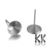 Stud Earring Settings made of stainless (or surgical) steel with a diameter of 8.5 mm, a pin with a thickness of 0.7 mm and with a bed for a chaton with a diameter of 8 mm. Puzety are made of stainless steel type 201.
THE PRICE IS FOR 2 PCS (1 PAIR).