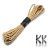 Uncoloured cord made of 100% spun hemp with a diameter of 5 mm. The strings are very strong, practically inflexible and are most often used for the production of naturally tuned jewelery - ie for threading mineral and wooden beads.
THE PRICE IS FOR 5 m.
