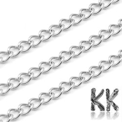 304 Stainless Steel Chain - Eye: 4 x 3 x 0.7 mm - coil 10 meters