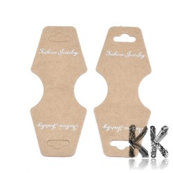 Papírová karta pro výstavu bižuterie - Fashion Jewelry - 9,2 x 3,7 cm