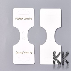 Papírová karta pro výstavu bižuterie - Fashion Jewelry - 102 x 38 x 0.5 mm