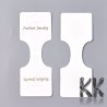 Karta na vystavení náušnic, náramků, či náhrdelníků z voskovaného papíru s nápisem Fashion Jewelry (česky - Módní šperky) o rozměrech 102 x 38 x 0.5 mm. Karta může sloužit i jako cenovka, či identifikační štítek.
UVEDENÁ CENA JE ZA 1 KS.