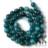 Natural Chalcedony - Apatite Imitation - Dyed & Heated Round Beads - 8.5 x 8 mm, Hole: 1,2 mm