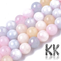 Natural Chalcedony - Imitation Beryl - Dyed & Heated Round Beads - 8-9 mm, Hole: 1 mm