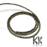 Natural Pyrite - Round Beads - Ø 3 mm, Hole: 0.8 mm