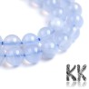 Natural Chalcedony/Agate - Round Beads - Ø 6 mm, Hole: 1 mm - Grade A