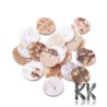 Přírodní perleťové korálky - heishi - disk - 16,5 - 19 x 1,5 - 3 mm