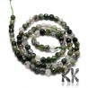 Natural Moss Agate - Round Beads - Ø 4 mm, Hole: 1 mm