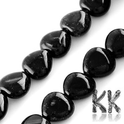 Natural Onyx - Dyed Heart Beads - 10 x 10 x 5 mm, Hole: 1 mm