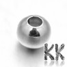 Stainless steel beads used as separators for other beads a round shape with a diameter of 4 mm and with a hole for a thread with a diameter of 1.5 mm. The beads are not hollow and the edges of the hole for the thread are finely ground. The beads are made of stainless steel type 201.
THE PRICE IS FOR 1 PCS.