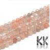 Natural Sunstone - Faceted Round Beads - Ø 2-3 mm, Hole: 0.5 mm