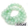 Natural Jade - Imitation Amazonite - Dyed Round Beads - Ø 8 mm, Hole: 0.8 mm