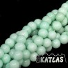 Natural Jade - Imitation Amazonite - Dyed Round Beads - Ø 8 mm, Hole: 0.8 mm