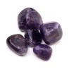 Natural Amethyst - Tumbled Stone - 36-39 x 25-29 x 14-18 mm