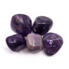 Natural Amethyst - Tumbled Stone - 36-39 x 25-29 x 14-18 mm
