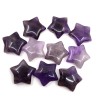 Natural Amethyst Stone - UNDRILLED Star - 20-21 x 20-21 x 6-6.5 mm