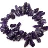 Natural Amethyst Beads - Nugget - 17-8 x 8-25 x 5-18 mm, Hole: 0.8 mm