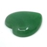 Mineral Cabochon - Green Aventurine - 25 x 23 x 7.5 mm - Heart