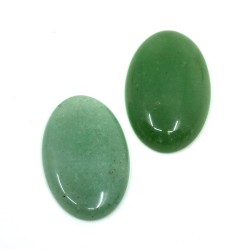 Mineral Cabochon - Green Aventurine - 14 x 10 x 4-5 mm - Oval
