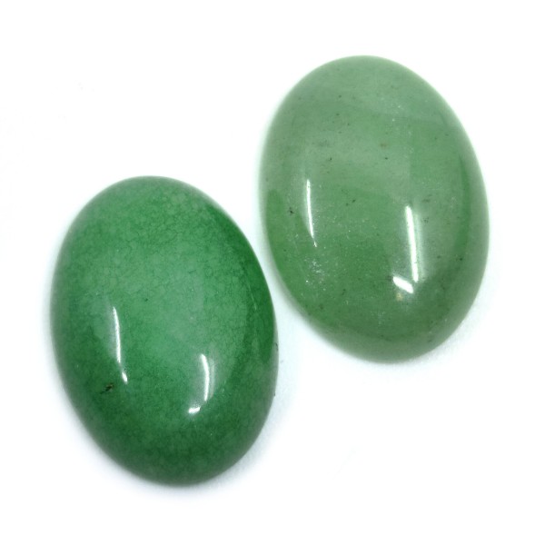 Mineral Cabochon - Green Aventurine - 18 x 13 x 5 mm - Oval