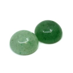 Minerální kabošon - zelený aventurín - 10 x 4-5 mm - polokoule