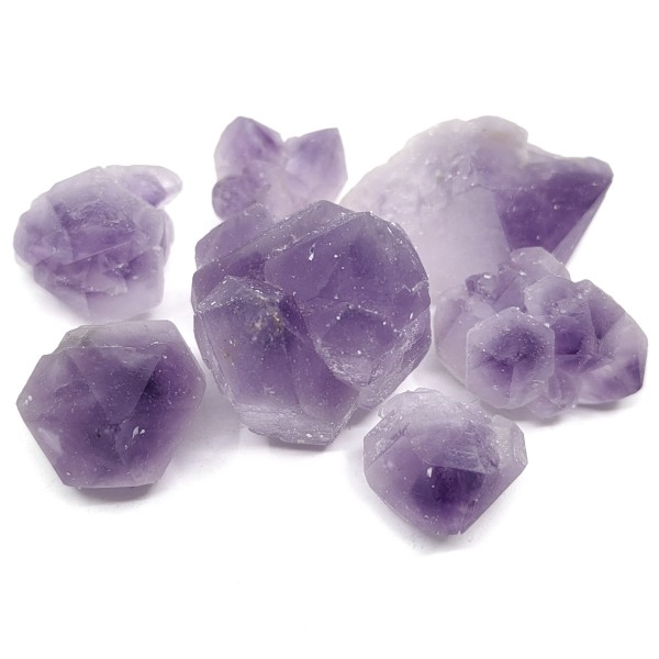 Natural Amethyst - Undrilled Rough Raw Stone - 24-37.5 x 11-25 x 7-27.5 mm