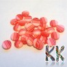 Resin seed - opaque striped - ∅ 8 x 3.5 mm