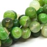 Natural Striped Agate - Round Beads - Ø 8 mm, Hole: 1 mm