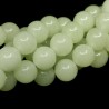 Imitace jadeitu - ve tmě svítící fluorescenční kuličky - Ø 10 mm