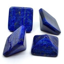 Minerální kabošon - lapis lazuli - 20 x 20 x 12-13 mm - pyramida